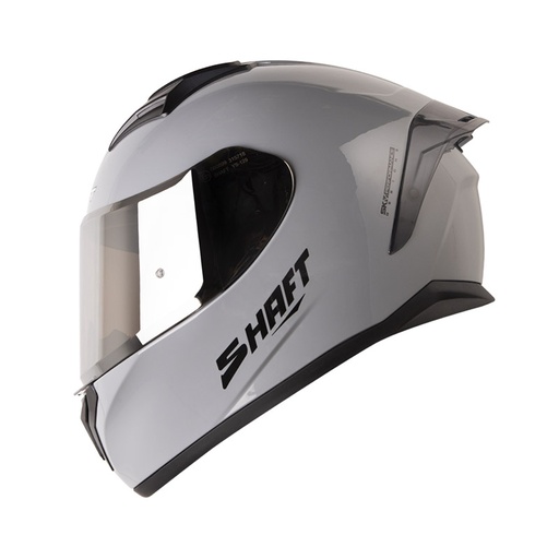 CASCO INTEGRAL SHAFT SH582SP EVO SOLID GRIS NEGRO BRILLO VISOR SILVER SPOILER NEGRO