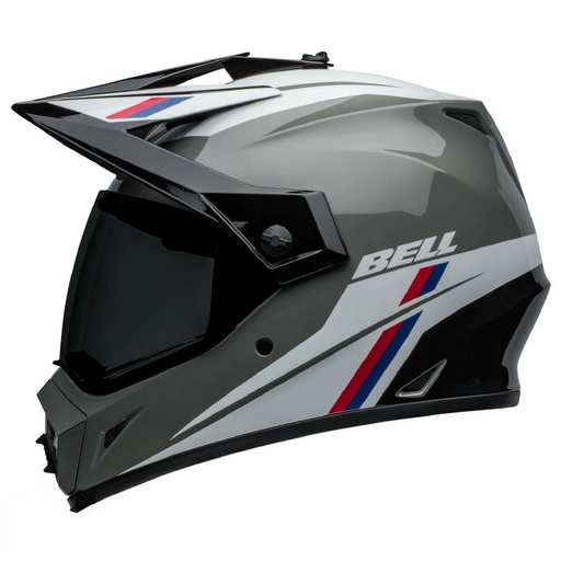 CASCO MULTIPROPOSITO BELL MX-9 ADVENTURE ALPINE MIPS GRIS BLANCO BRILLO