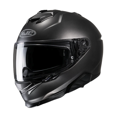 CASCO INTEGRAL HJC I71 SOLID GRIS METALIZADO MATE-INCLUYE PINLOCK