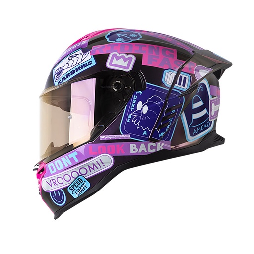 CASCO INTEGRAL SHAFT SH598GTR RANDOMIZER CAMALEON MORADO BRILLO