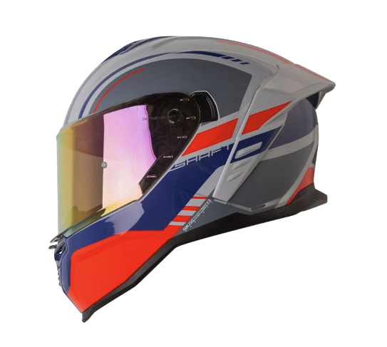 CASCO INTEGRAL SHAFT 598GTR ADIV GRIS ROJO BRILLO