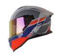 CASCO INTEGRAL SHAFT 598GTR ADIV GRIS ROJO BRILLO