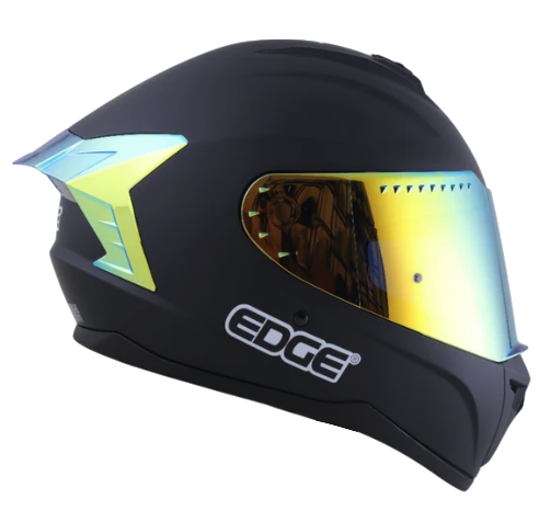 CASCO INTEGRAL EDGE DC EXTREME SOLID NEGRO DORADO MATE