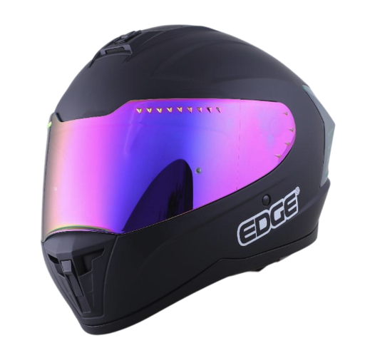 CASCO INTEGRAL EDGE DC EXTREME SOLID NEGRO MORADO MATE