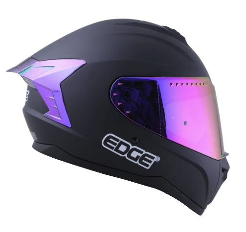 CASCO INTEGRAL EDGE DC EXTREME SOLID NEGRO MORADO MATE