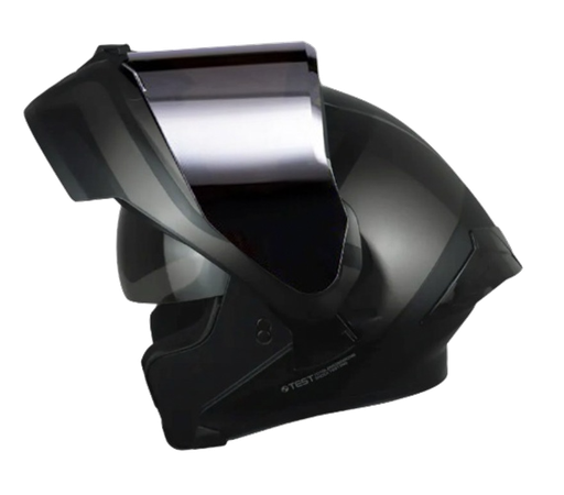 CASCO ABATIBLE ICH 3120 DOBLE VISOR FURTHER NEGRO NEGRO VISOR SILVER
