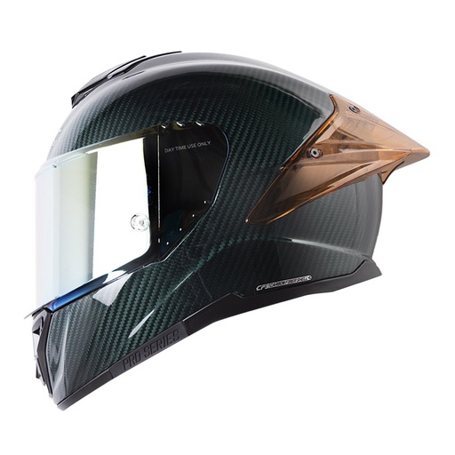 CASCO INTEGRAL SHAFT PRO 620 CARBON EVO 3K SOLID VERDE SILVER BRILLO-INCLUYE PINLOCK
