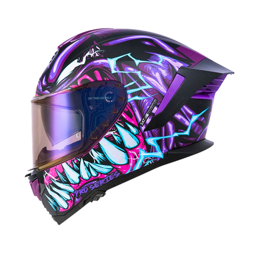 CASCO INTEGRAL SHAFT PRO 609 DOBLE VISOR PARASYTE MORADO OSCURO MORADO MATE