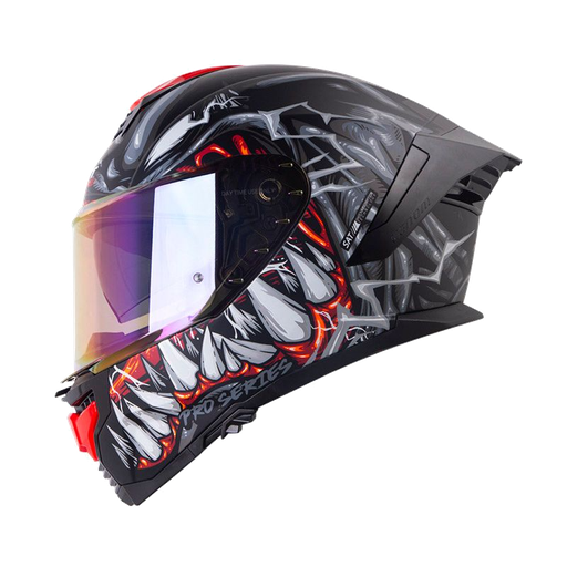 CASCO INTEGRAL SHAFT PRO 609 DOBLE VISOR PARASYTE NEGRO GRIS MATE