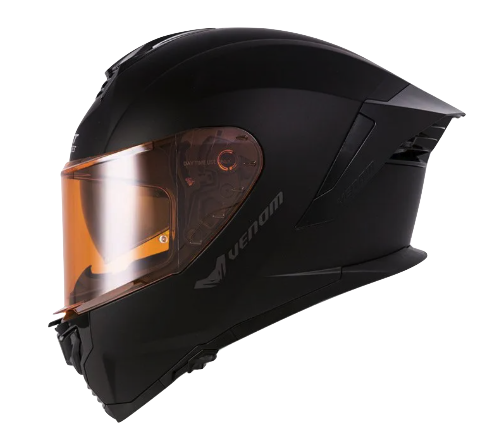 CASCO INTEGRAL SHAFT PRO 609 DOBLE VISOR VENOM SOLID NEGRO NEGRO MATE