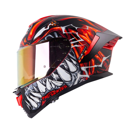 CASCO INTEGRAL SHAFT PRO 609 DOBLE VISOR PARASYTE ROJO OSCURO ROJO MATE