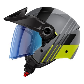 CASCO ABIERTO SHAFT SH212 GUANABY GRIS AMARILLO
