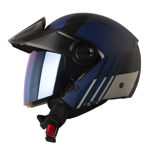 CASCO ABIERTO SHAFT 212 GUANABY AZUL OSCURO GRIS MATE