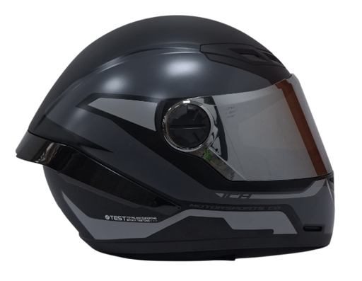 CASCO INTEGRAL ICH 501SP HED NEGRO GRIS MATE VISOR SILVER