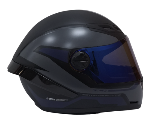 CASCO INTEGRAL ICH 501SP HED NEGRO AZUL OSCURO MATE VISOR AZUL