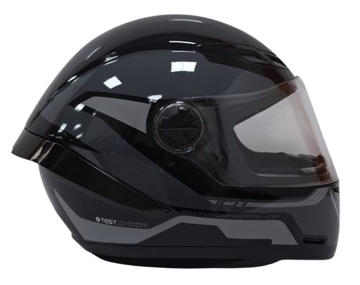 CASCO INTEGRAL ICH 501SP HED NEGRO GRIS BRILLO VISOR TRANSPARENTE 