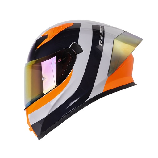 CASCO INTEGRAL SHAFT 526SP EVO NARKAN GRIS CLARO NARANJA BRILLO