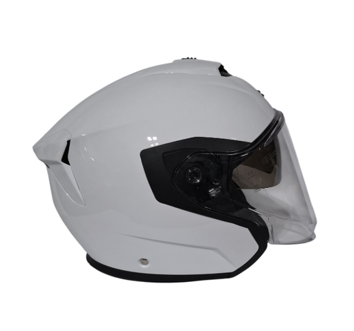 CASCO ABIERTO ZEUS 626 BLANCO BRILLO