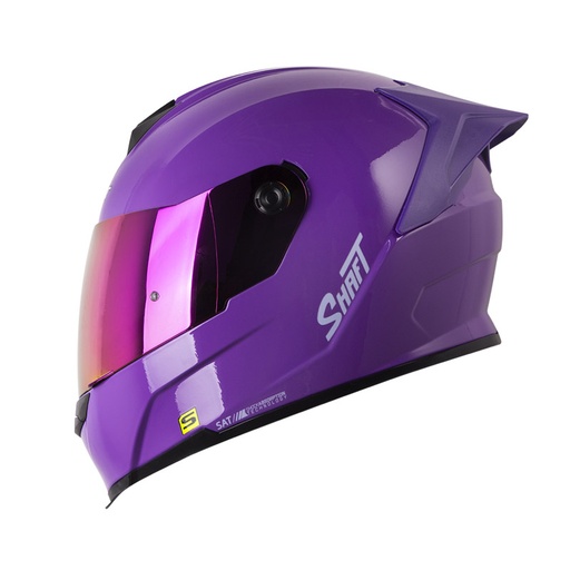 CASCO INTEGRAL SHAFT 502SP SOLID MORADO MORADO CLARO BRILLO VISOR MORADO