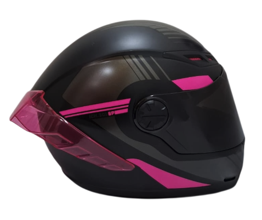 CASCO INTEGRAL ICH 501SP HADEX NEGRO FUCSIA VISOR NEGRO