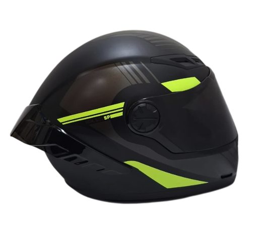 CASCO INTEGRAL ICH 501SP HADEX NEGRO AMARILLO VISOR NEGRO