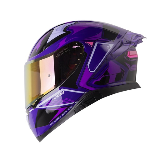 CASCO INTEGRAL SHAFT PRO 612 AF 087 MORADO MORADO CLARO BRILLO