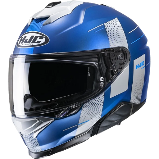 CASCO INTEGRAL HJC I71 PEKA MC2SF AZUL GRIS MATE