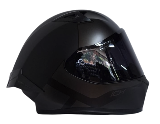 CASCO INTEGRAL ICH 503 KENDRY NEGRO GRIS OSCURO MATE VISOR NEGRO
