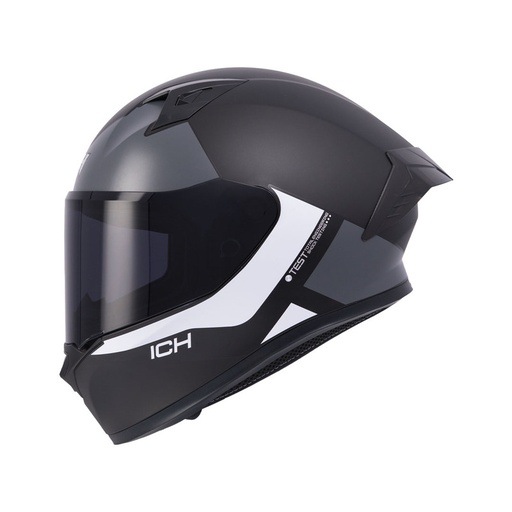 CASCO INTEGRAL ICH 503 KENDRY NEGRO BLANCO MATE VISOR NEGRO