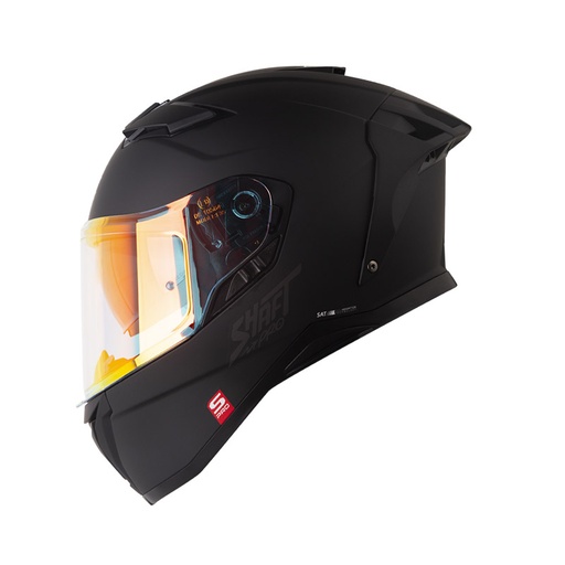 CASCO INTEGRAL SHAFT PRO 606SP DOBLE VISOR SOLID NEGRO GRIS OSCURO MATE
