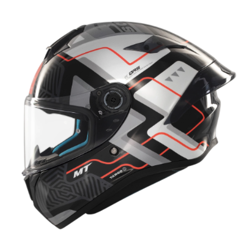 CASCO INTEGRAL MT FF106B TARGO S BRIK C0 NEGRO SILVER BRILLO