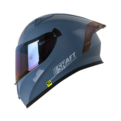 CASCO INTEGRAL SHAFT 526SP EVO SOLID AZUL GRIS CLARO BRILLO