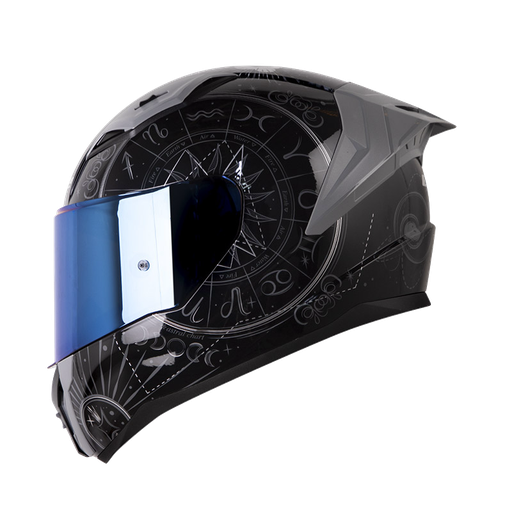 CASCO INTEGRAL LS2 810 ASTROS NEGRO GRIS BRILLO