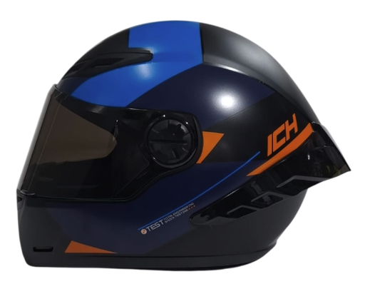 CASCO INTEGRAL ICH 501SP JUNE NEGRO NARANJA MATE VISOR NEGRO