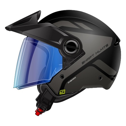 CASCO ABIERTO SHAFT 212 ONER NEGRO GRIS OSCURO MATE