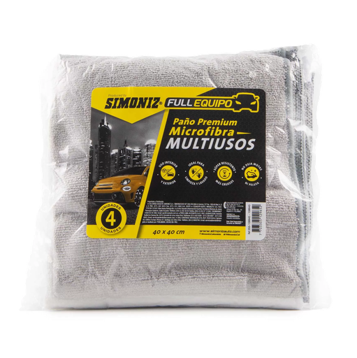 [108945] TOALLA MICROFIBRA SIMONIZ MULTIUSOS X4 UND