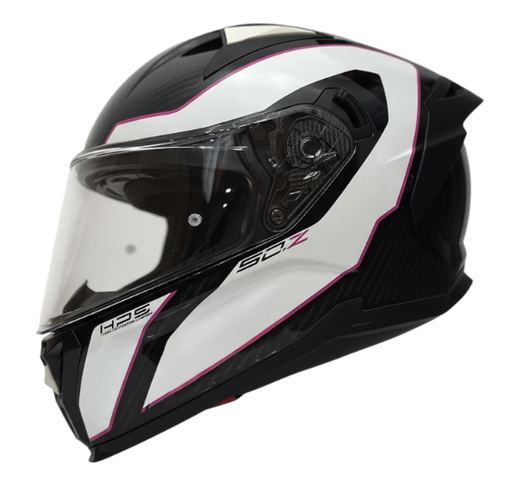 CASCO INTEGRAL GIVI H50Z DOBLE VISOR NEGRO BLANCO FUCSIA BRILLO