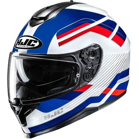 CASCO INTEGRAL HJC C70N BELIS MC21 AZUL ROJO