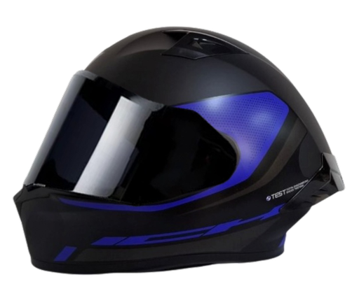 CASCO INTEGRAL ICH 503 SHADOWTEC NEGRO AZUL MATE VISOR NEGRO