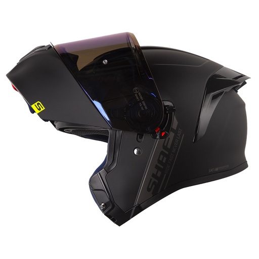 CASCO ABATIBLE SHAFT 3820SP SOLID NEGRO GRIS OSCURO MATE