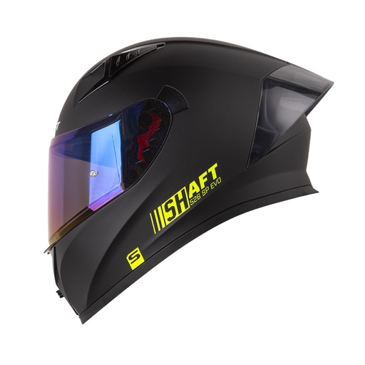CASCO INTEGRAL SHAFT 526SP EVO SOLID NEGRO AMARILLO MATE 