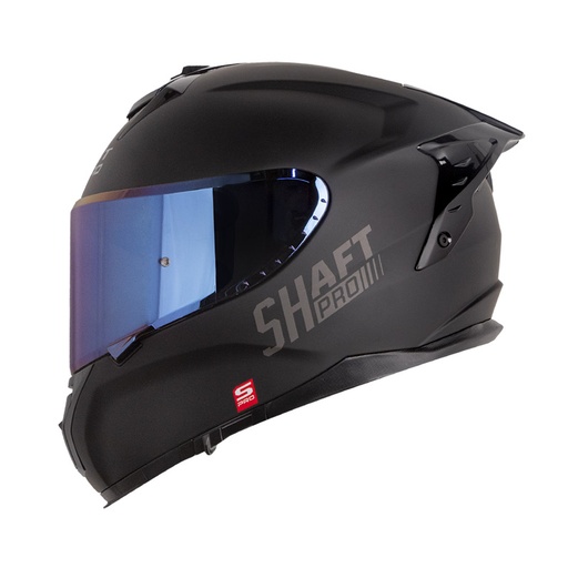 CASCO INTEGRAL SHAFT PRO 610 EVO DOBLE VISOR SOLID NEGRO GRIS OSCURO MATE