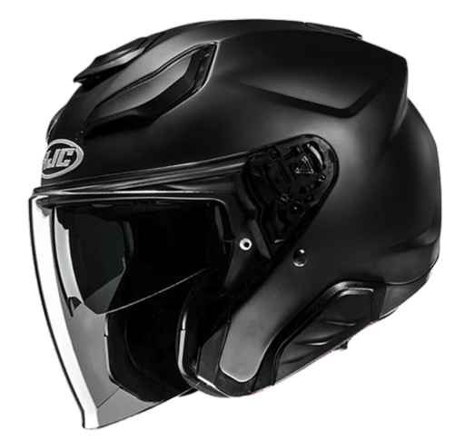 CASCO ABIERTO HJC F31 SOLID NEGRO MATE