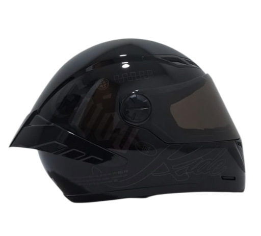 CASCO INTEGRAL ICH 501SP CAPTION NEGRO GRIS OSCURO GRIS OSCURO BRILLO VISOR NEGRO