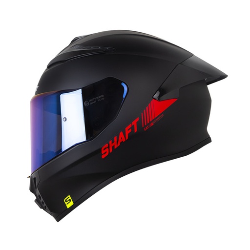 CASCO INTEGRAL SHAFT 584SP SOLID NEGRO ROJO MATE