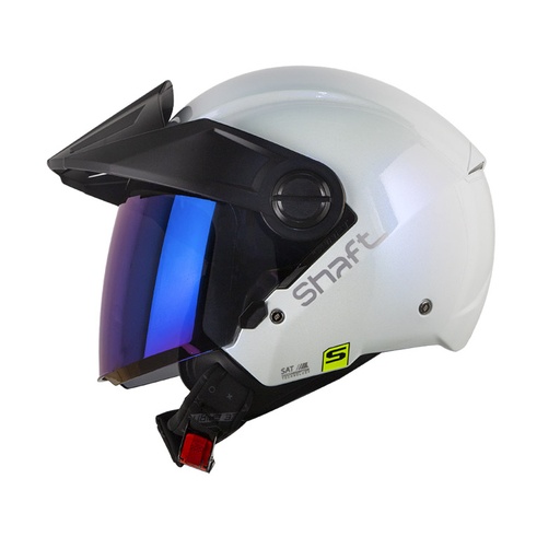 CASCO ABIERTO SHAFT 212 SOLID CAMALEON BLANCO SILVER BRILLO