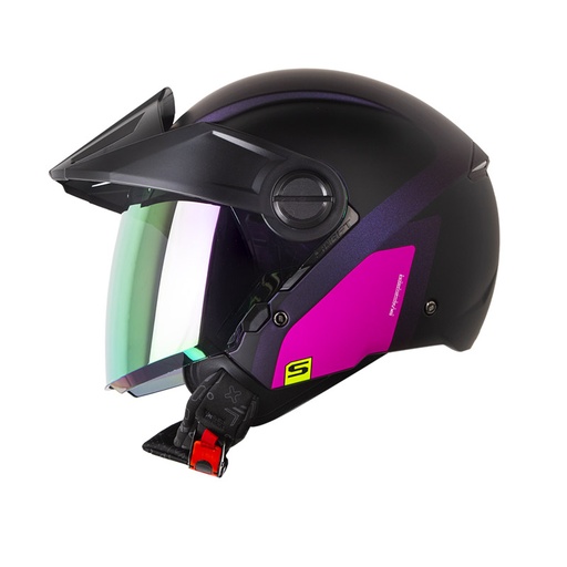 CASCO ABIERTO SHAFT 212 TRICK CAMALEON FUCSIA MATE
