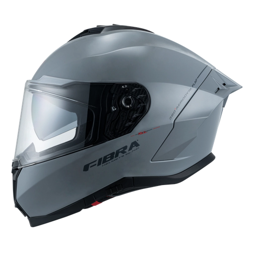 CASCO INTEGRAL FIBRA DEKA DOBLE VISOR GRIS BRILLO